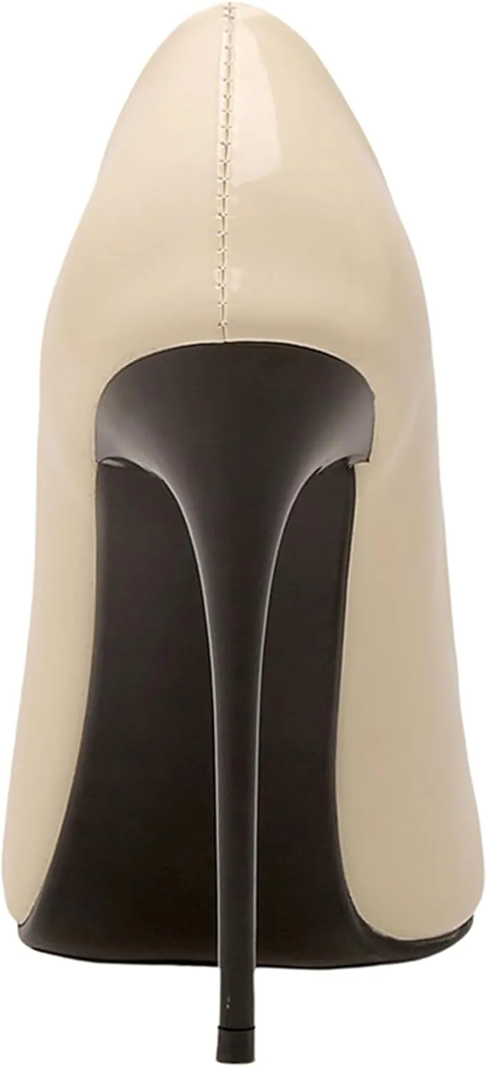 Sexy Women's Pointed Toe Stiletto Pumps Slip-On High Heels, Minimalist Classic Design with Ultra-Thin Heel