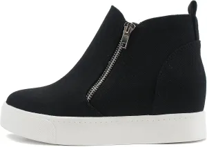 Soda Womens Taylor Nubuck Hight Top Slip On Fashion Sneakers
