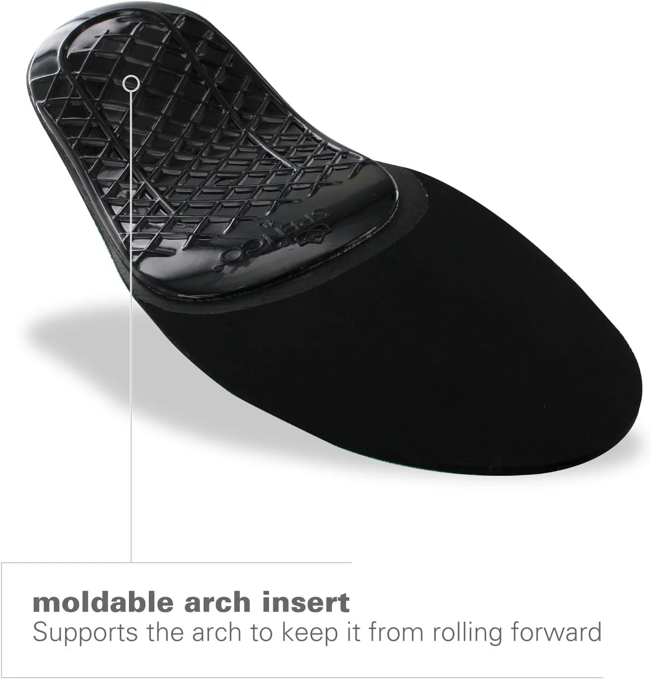 Spenco Rx Orthotic Arch Support Full Length Shoe Insoles, Men's 12-13.5, Green