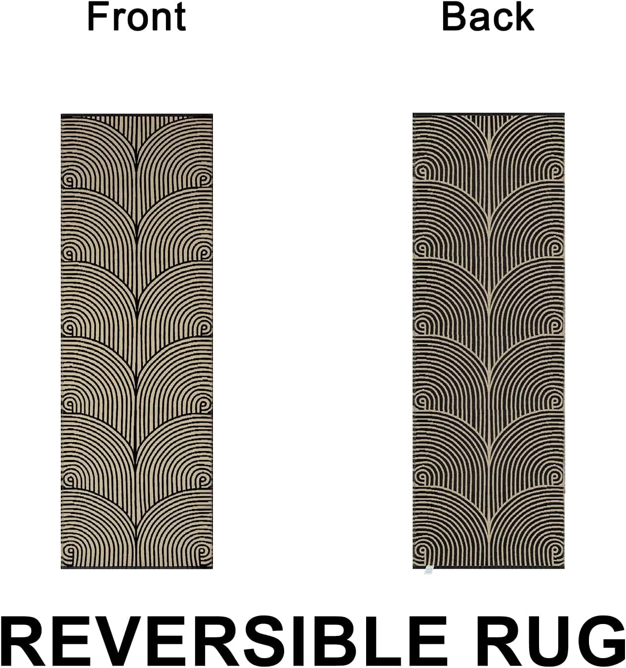 Tiffasea Farmhouse Runners for Hallways 2x6 ft Washable Kitchen Rugs Floor Runner Cotton Hand-Woven Entryway Rug Reversible Outdoor Runner Rug Carpet Runners for Indoor Bedroom Bathroom