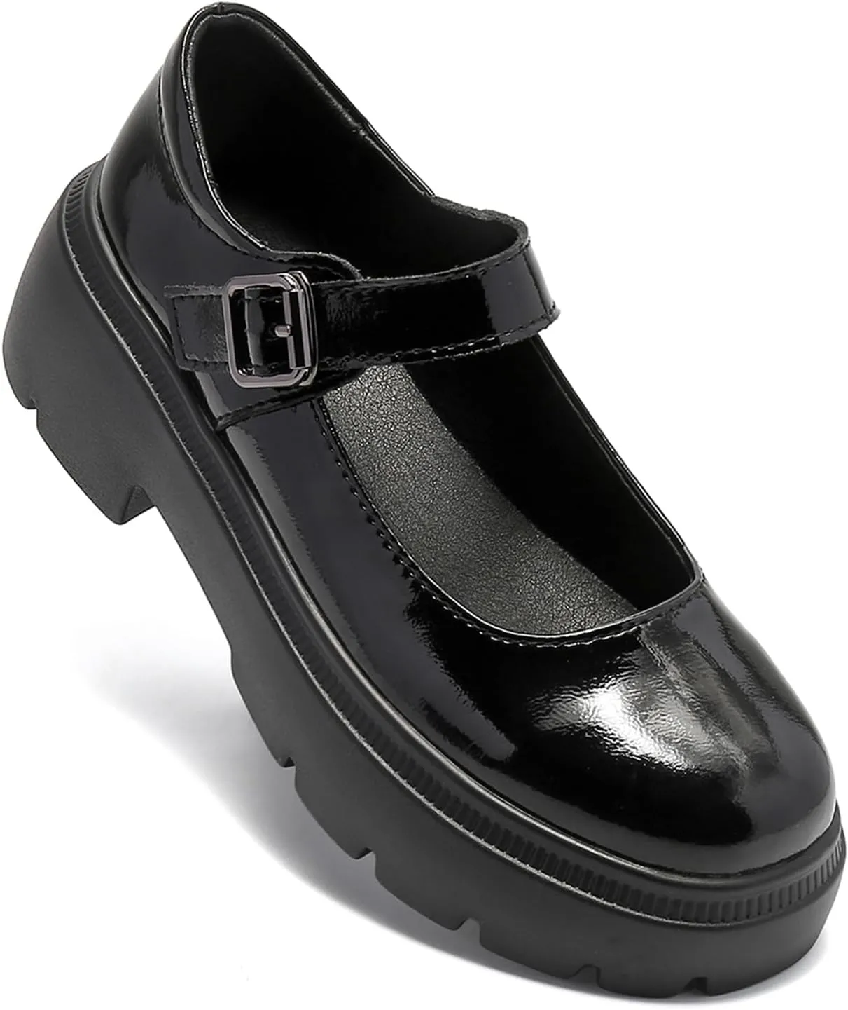 Touchmosees Women's Mary Janes Shoes Platform Dress Chunky Pumps Oxfords Low Heel Round Toe Ankle Strap Pumps Wedges Shoes