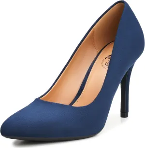 Trary Women’s Slingback Pumps, Black Heels Gold Heels Nude Pink Red Heels, Pointed Toe High Heels for Women Sexy Stiletto Heels Buckle Ankle Strap Closed Toe Pumps Office Party Prom Dress Shoes