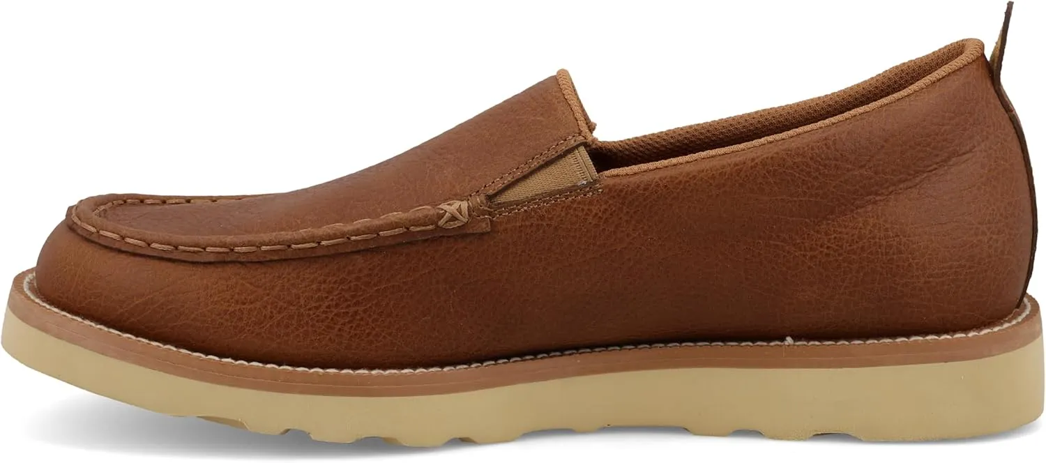 Twisted X Men's Wedge Sole Slip-On, Moc Toe