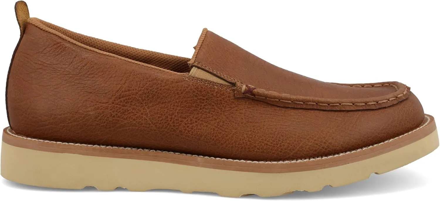 Twisted X Men's Wedge Sole Slip-On, Moc Toe