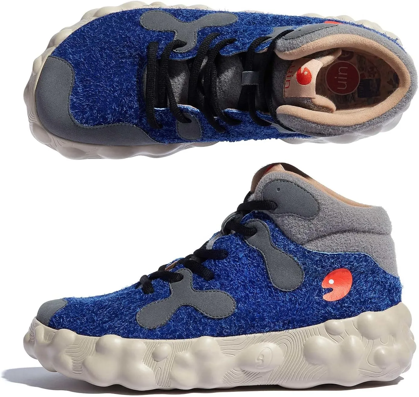 UIN Men's Walking Travel Shoes Slip On Casual Lightweight Wide Toe Chunky Fashion Sneaker FiguerasⅠ