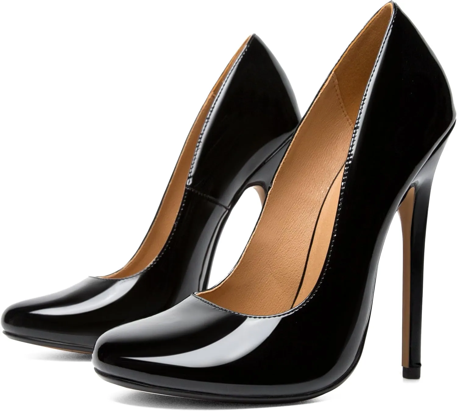 Unisex Men's Women's Round Toe High Heels Stiletto Pumps Dress Party Shoes
