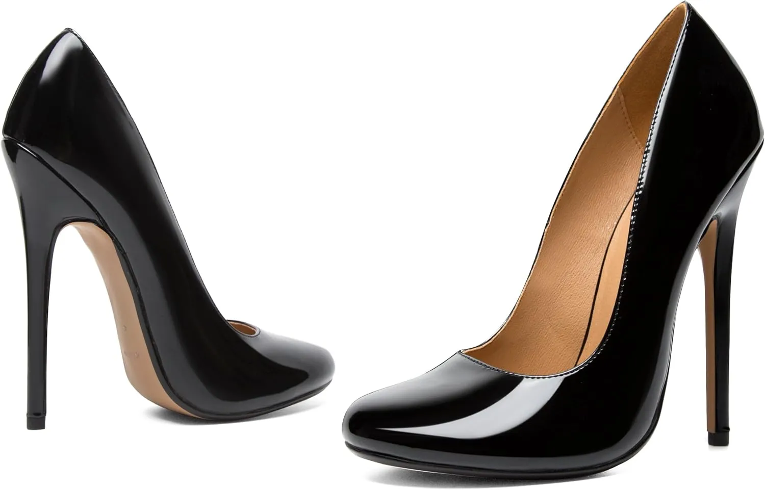 Unisex Men's Women's Round Toe High Heels Stiletto Pumps Dress Party Shoes