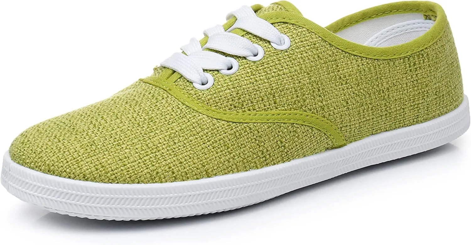 VenusCelia Women's Rainbow Lace Up Sneaker Shoes