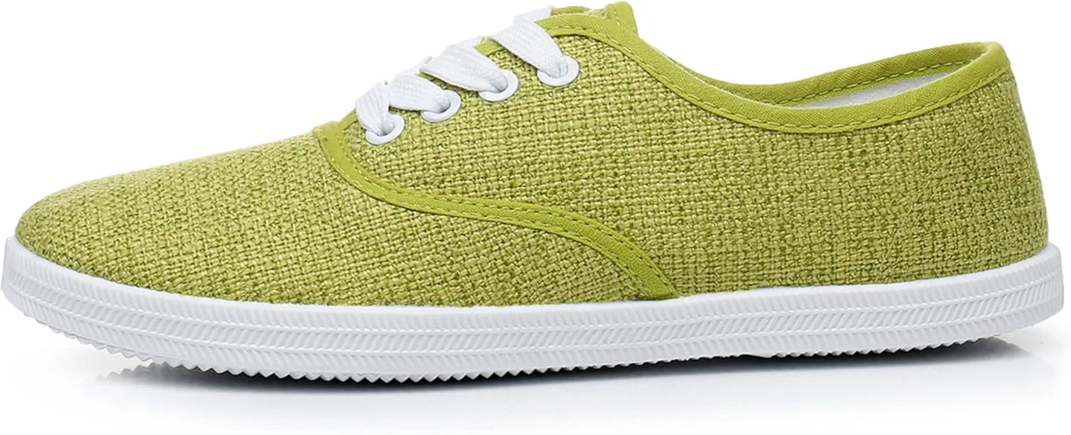 VenusCelia Women's Rainbow Lace Up Sneaker Shoes