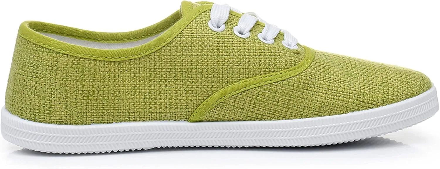 VenusCelia Women's Rainbow Lace Up Sneaker Shoes