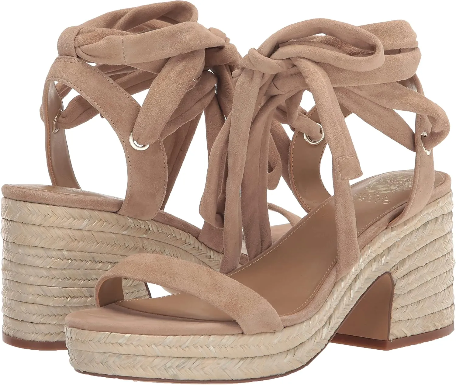Vince Camuto Women's Roreka Lace Up Espadrille Sandal Wedge