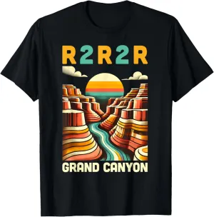 Vintage Rim 2 Rim Grand Canyon Trail Run, R2R2R Run Hiking T-Shirt