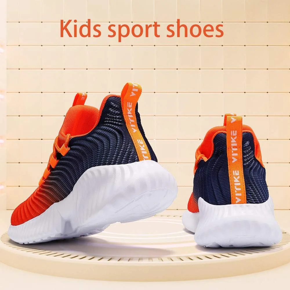 VITUOFLY Boys Sneakers Kids Running Shoes Girls Mesh Fitness Shoe Indoor Training Sneaker Lightweight Outdoor Sports Athletic Tennis Shoes for Little Kid/Big Kid