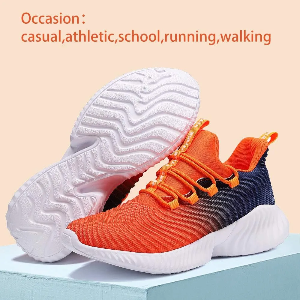 VITUOFLY Boys Sneakers Kids Running Shoes Girls Mesh Fitness Shoe Indoor Training Sneaker Lightweight Outdoor Sports Athletic Tennis Shoes for Little Kid/Big Kid