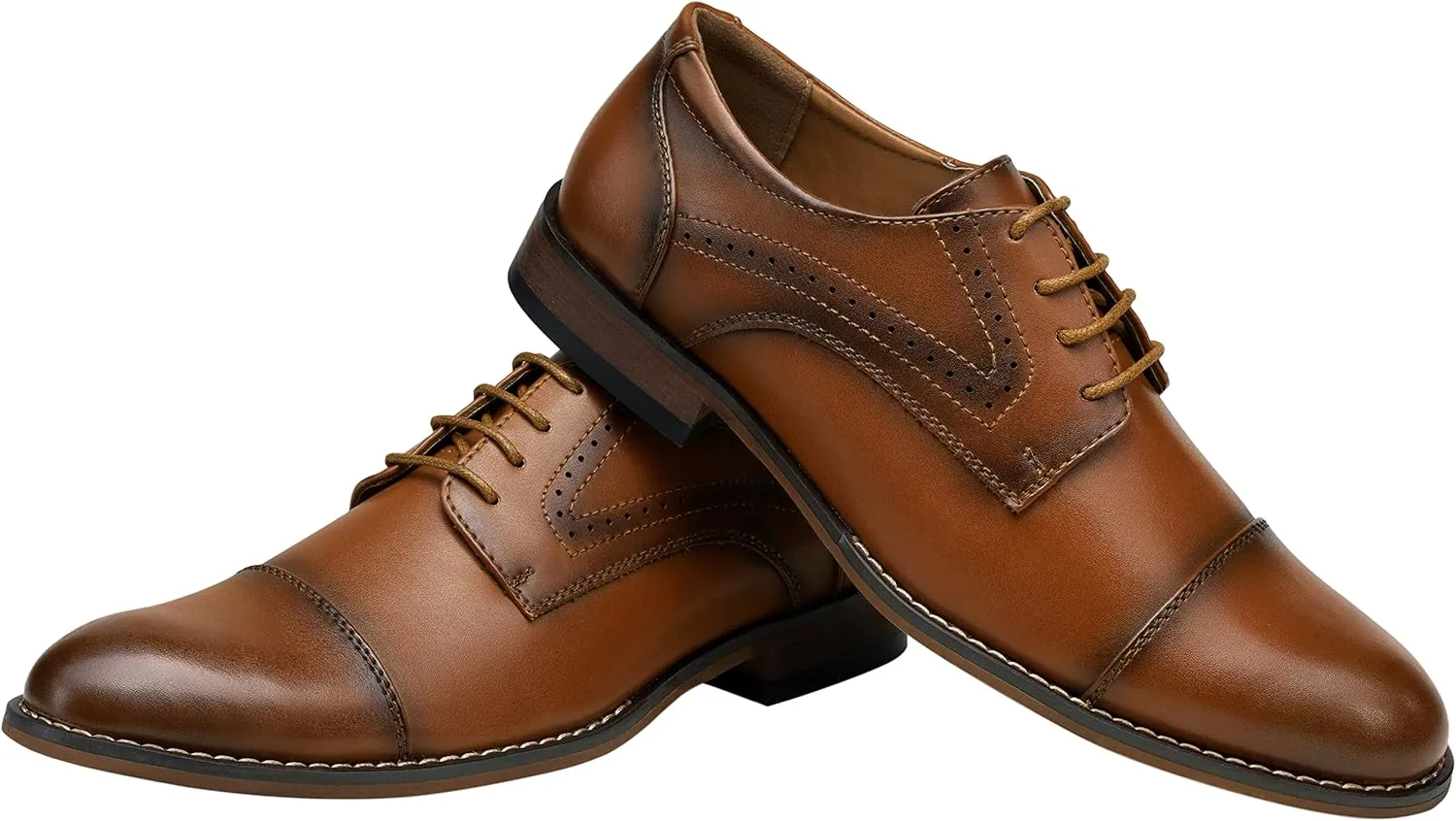 Vostey Men's Dress Shoes Classic Wingtip Brogue Men Oxfords
