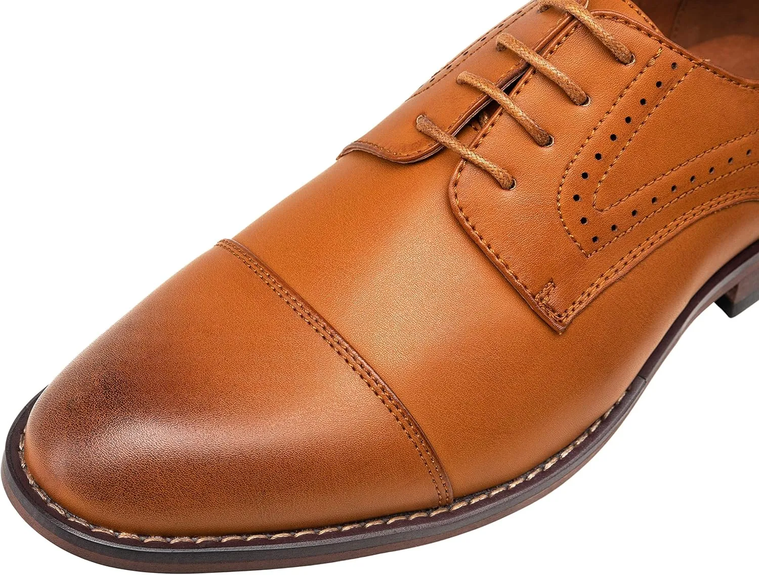 Vostey Men's Dress Shoes Classic Wingtip Brogue Men Oxfords