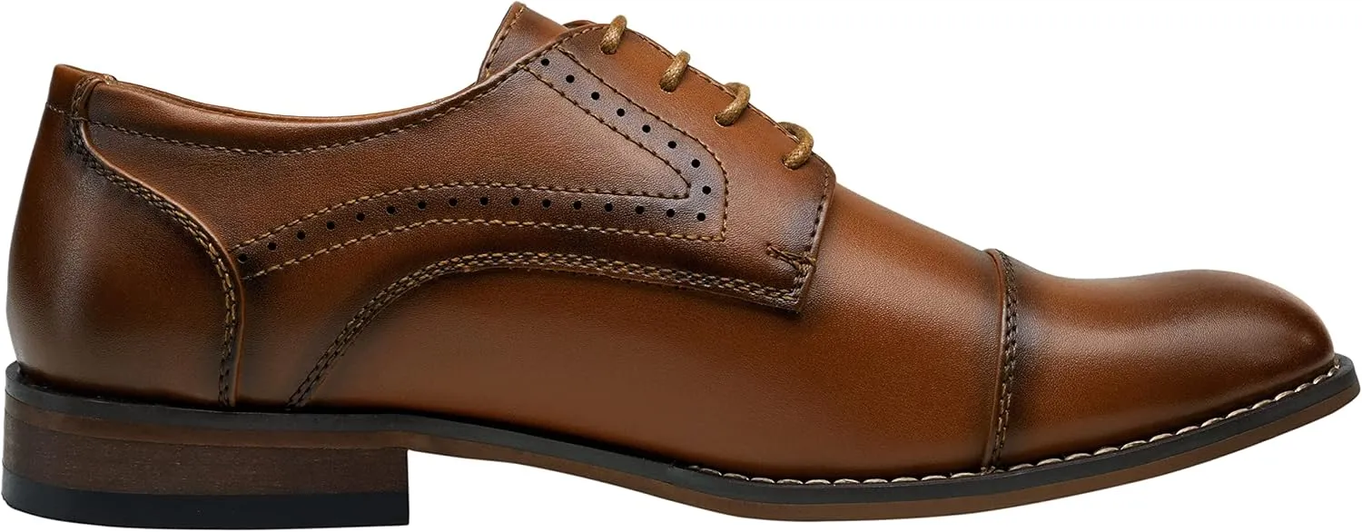Vostey Men's Dress Shoes Classic Wingtip Brogue Men Oxfords