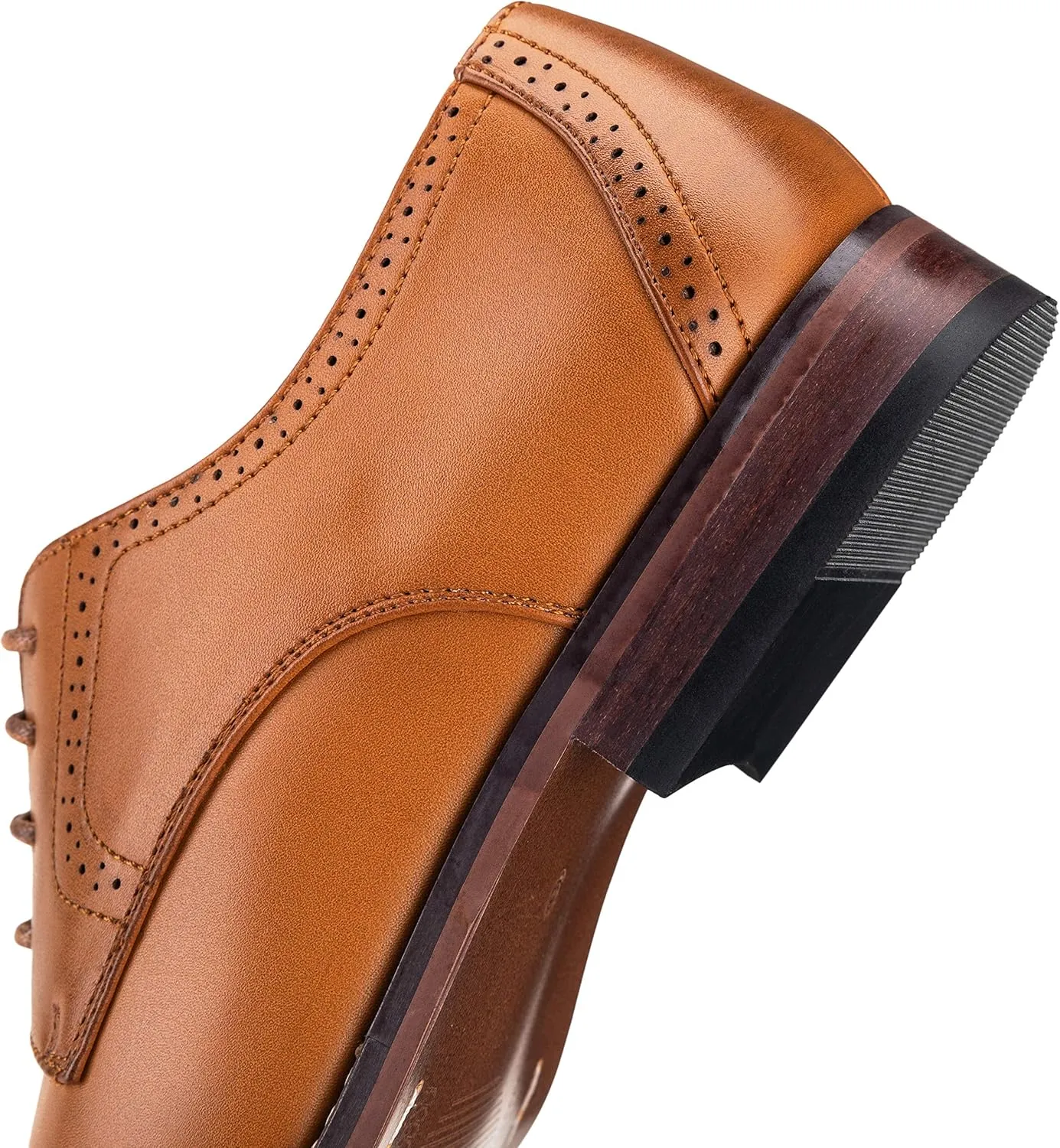 Vostey Men's Dress Shoes Classic Wingtip Brogue Men Oxfords