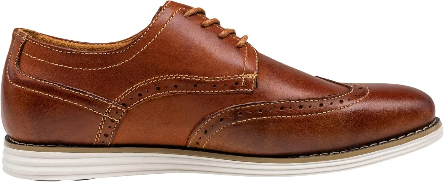 Vostey Men's Dress Shoes Leather Casual Dress Shoes for Men Leather Business Oxford Shoes for Men