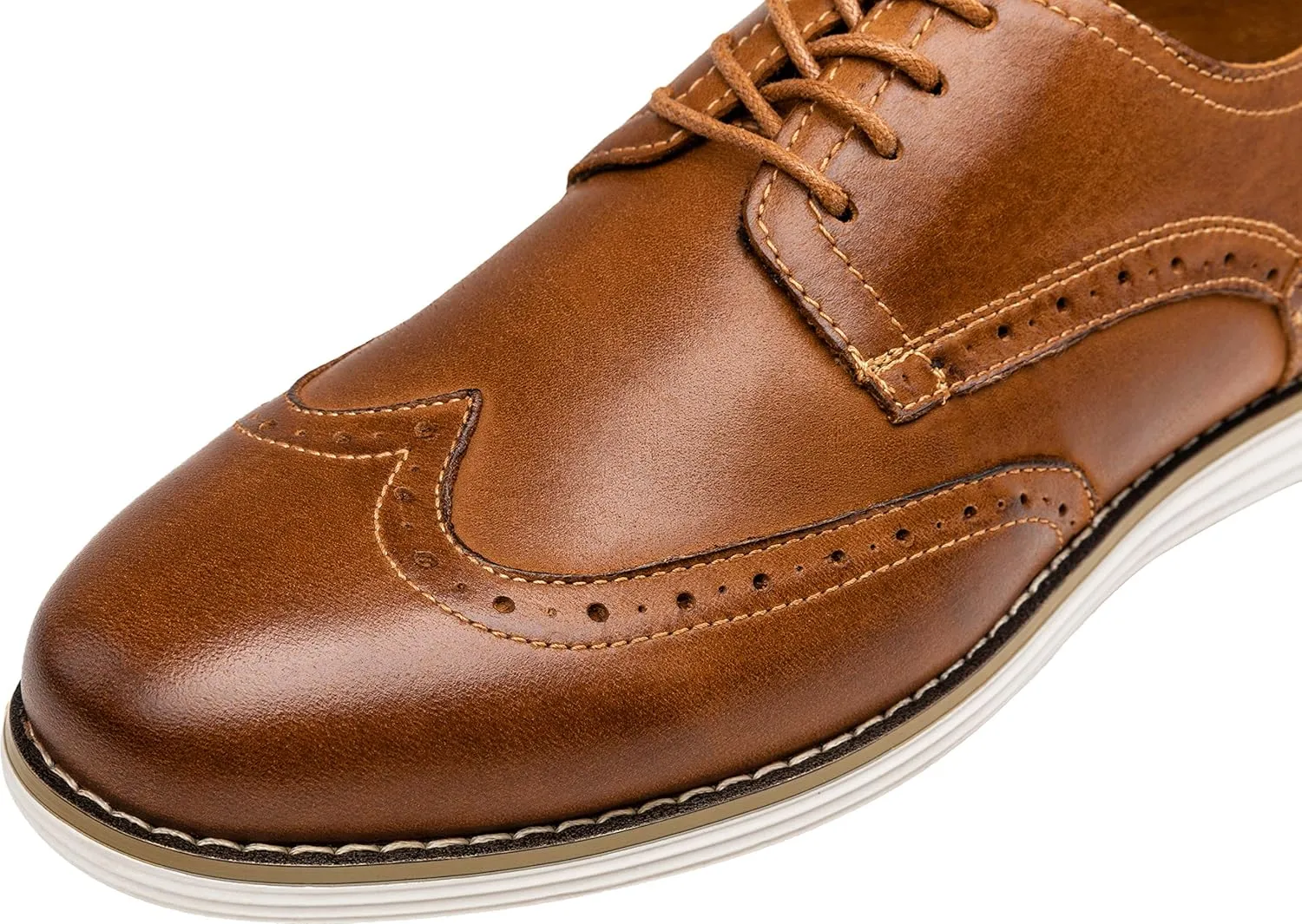 Vostey Men's Dress Shoes Leather Casual Dress Shoes for Men Leather Business Oxford Shoes for Men