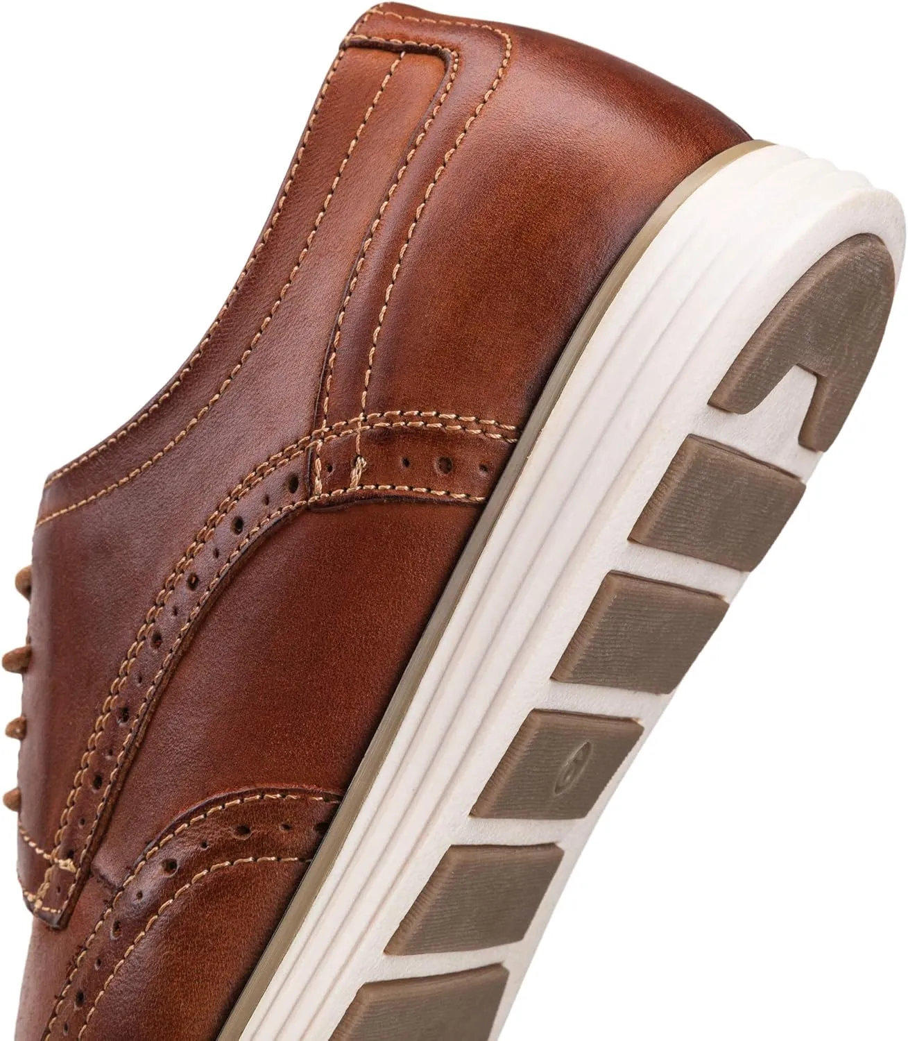 Vostey Men's Dress Shoes Leather Casual Dress Shoes for Men Leather Business Oxford Shoes for Men