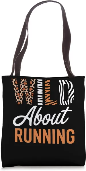 WILD About Running Active Wear Art Tote Bag