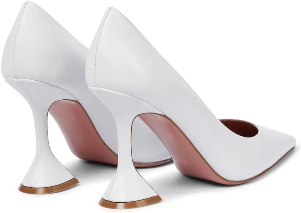 Women Formal Pointed Toe Pumps with Unique Geometric High Heels Sexy Stilettos Cute Evening Wedding Dress Fashion Outfits Shoes