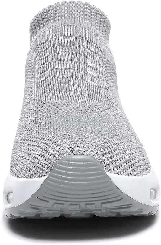 Women Knitted Upper Air Cushion Sole Lightweight Slip-On Sock Sneakers Casual Walking Shoes Doctor and Nurse Work Shoes