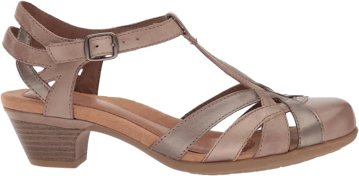 Women Vintage Low Heel Caged Sandals Round Closed Toe Ankle T-Strap Mary Jane Oxford Shoes Chunky Block Heels Cutout Strappy Sandals Buckle Hollowed Work Office Ladies Party Dance 4-11 M US