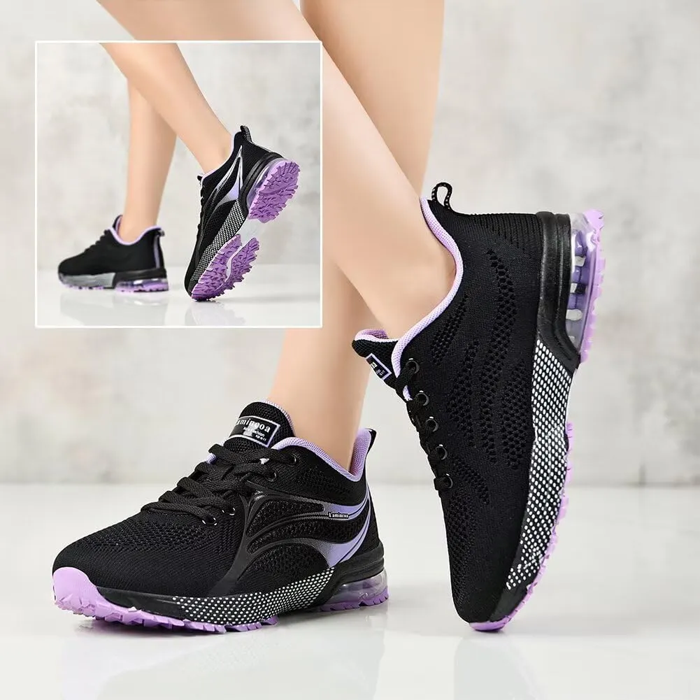 Womens Air Running Shoes Non Slip Tennis Walking Shoes Women Mesh Cushion Sneakers for Gym Workout Sports