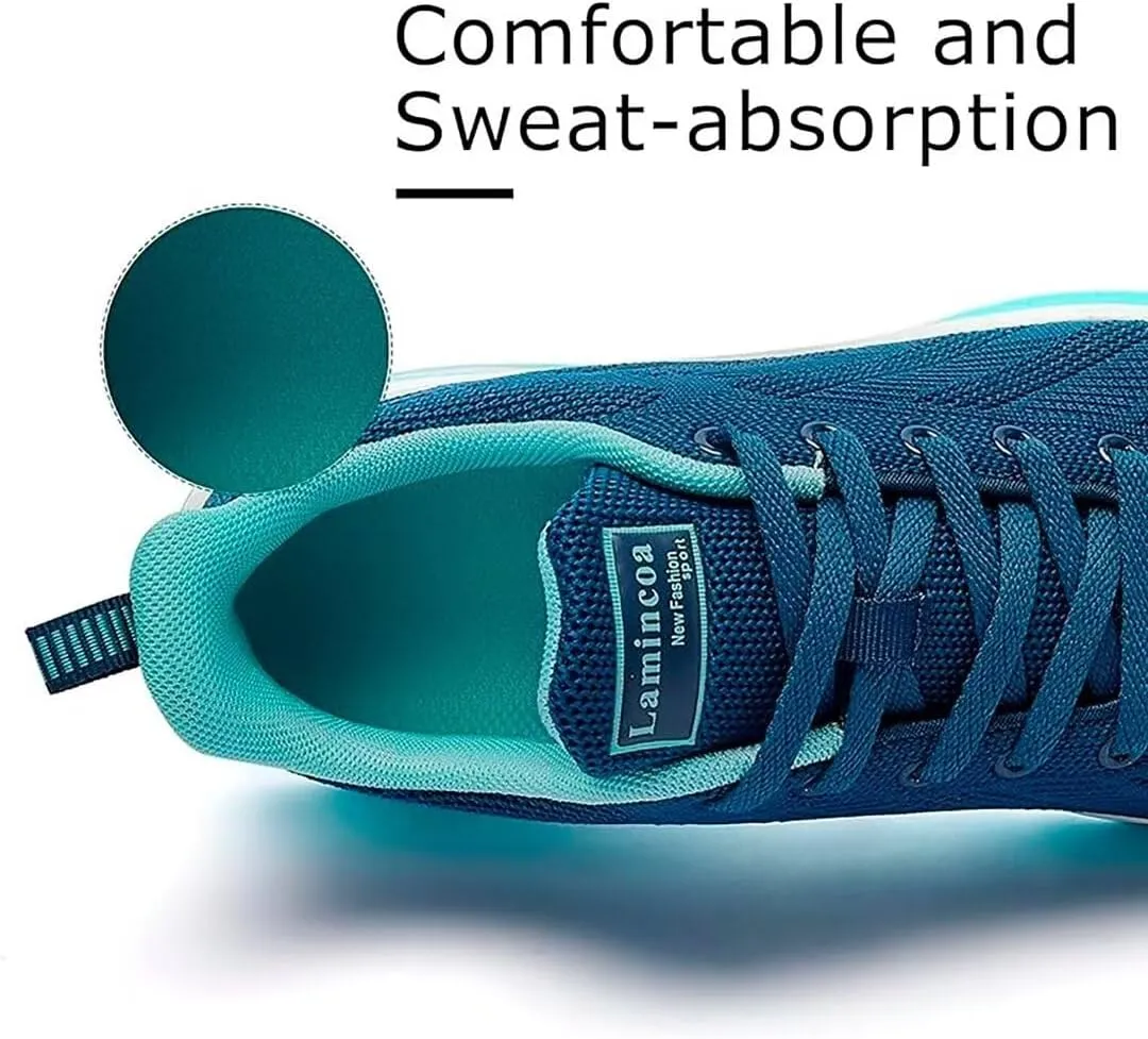 Womens Air Running Shoes Womens Walking Shoes Lightweight Women Sneakers Air Cushion Tennis Shoes for Gym Workout Sports
