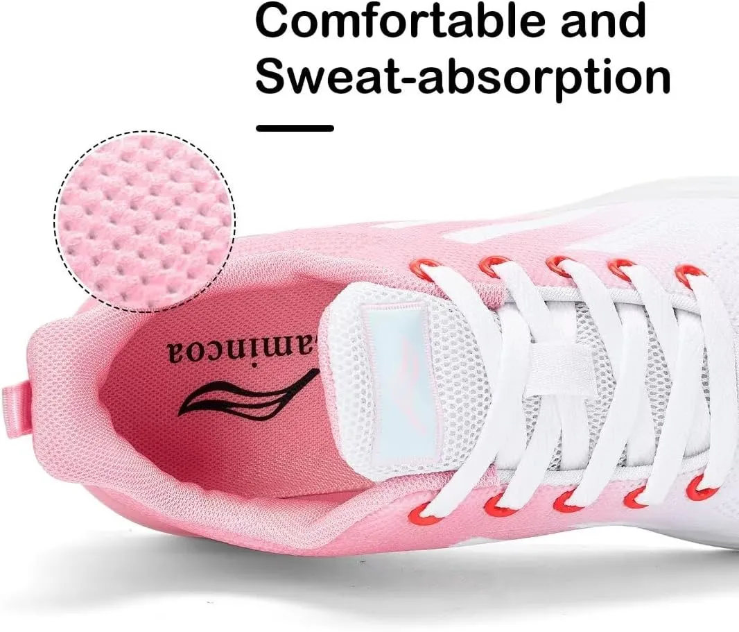 Womens Air Running Shoes Womens Walking Shoes Lightweight Women Sneakers Air Cushion Tennis Shoes for Gym Workout Sports