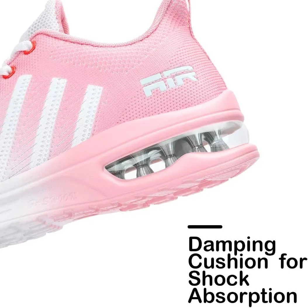 Womens Air Running Shoes Womens Walking Shoes Lightweight Women Sneakers Air Cushion Tennis Shoes for Gym Workout Sports