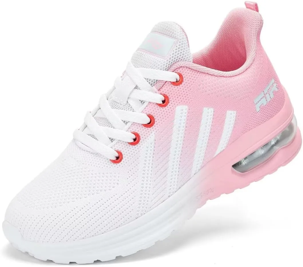 Womens Air Running Shoes Womens Walking Shoes Lightweight Women Sneakers Air Cushion Tennis Shoes for Gym Workout Sports