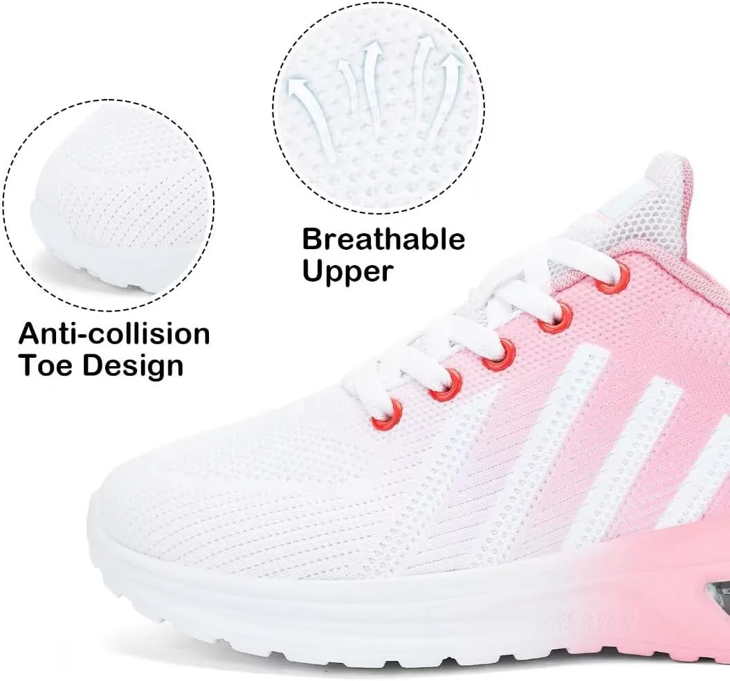 Womens Air Running Shoes Womens Walking Shoes Lightweight Women Sneakers Air Cushion Tennis Shoes for Gym Workout Sports