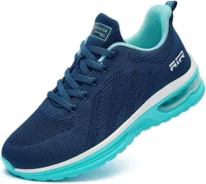 Womens Air Running Shoes Womens Walking Shoes Lightweight Women Sneakers Air Cushion Tennis Shoes for Gym Workout Sports