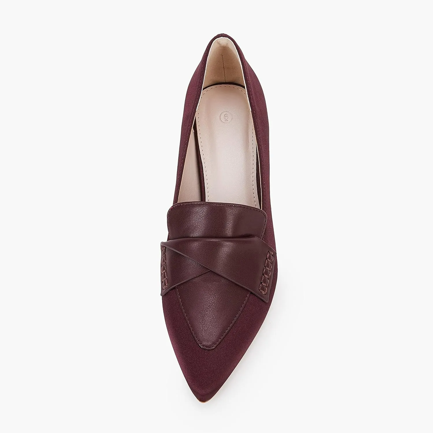 Women's Chunky Block Low Heels Pumps Stitching Retro Work Office Dress Shoes