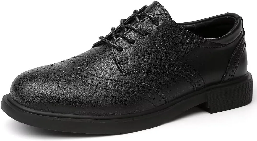 Women's Classic Oxfords Lace Up Business Formal Wingtip Brogue Dress Shoes
