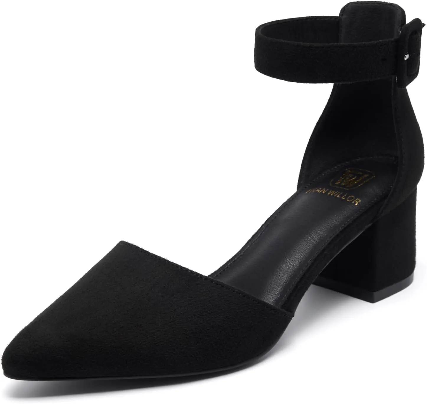 Women's Closed Toe Heel Pumps Low Chunky Block Comfortable Dress Work Shoes