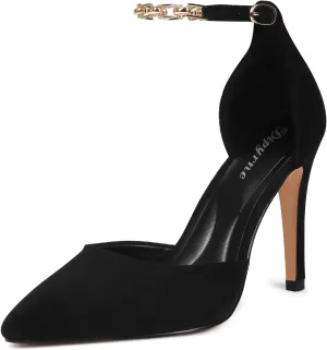 Women's High Heels Closed Pointed Toe Sexy Lace Up Wedding Evening Dress Pumps Shoes