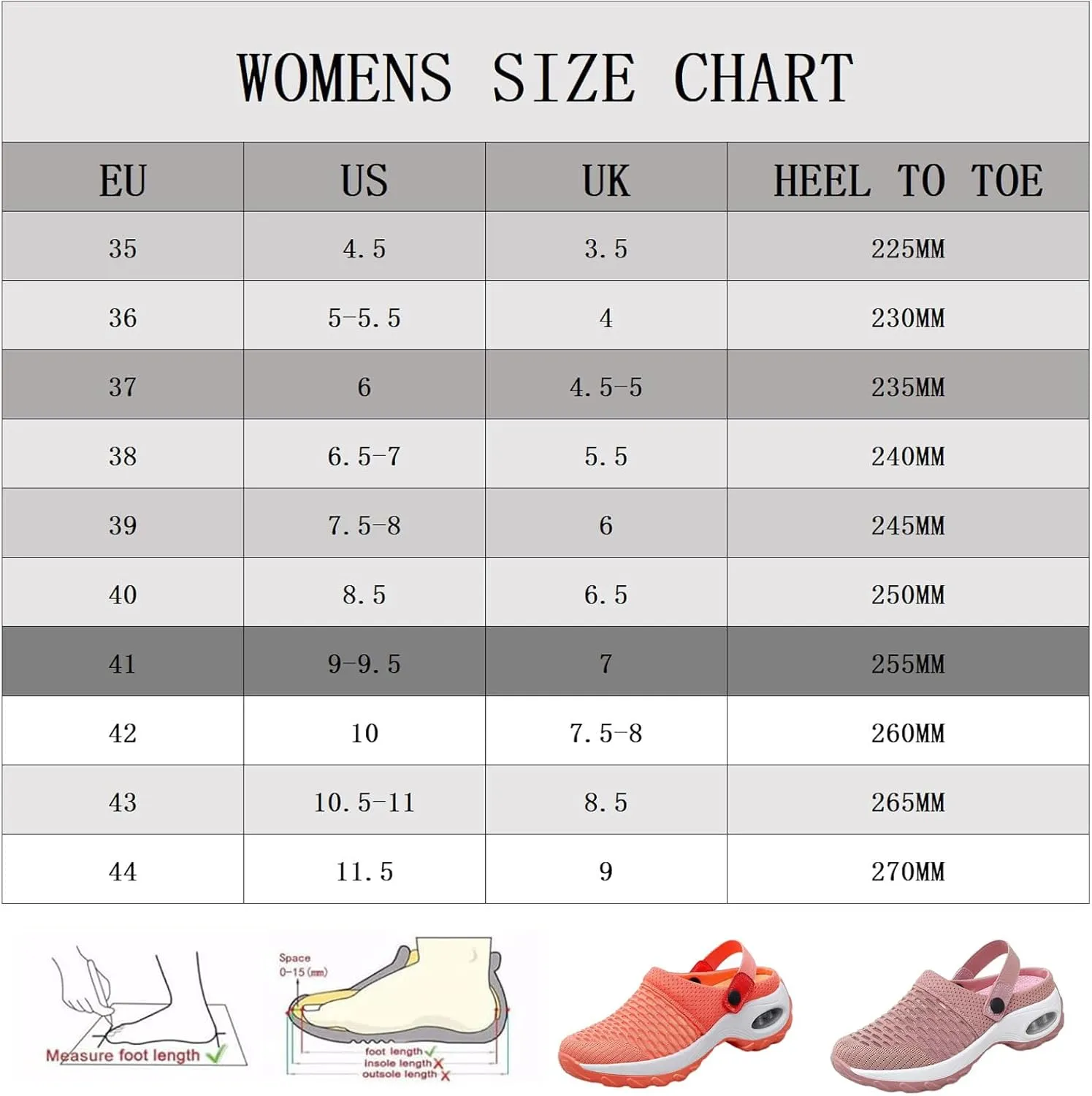 Women's Orthopedic Clogs with Air Cushion Support to Reduce Back and Knee Pressure, Walking Shoes Slippers Sandals