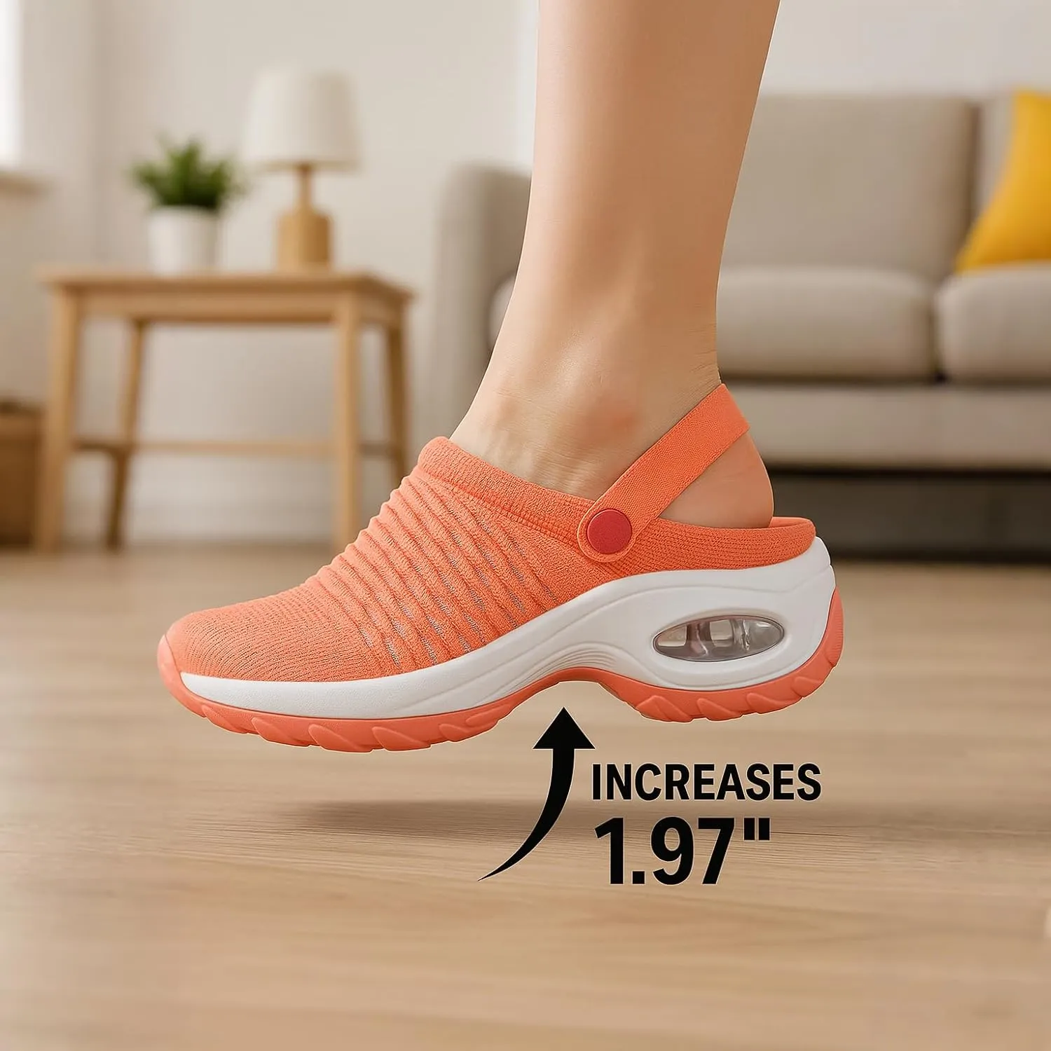 Women's Orthopedic Clogs with Air Cushion Support to Reduce Back and Knee Pressure, Walking Shoes Slippers Sandals