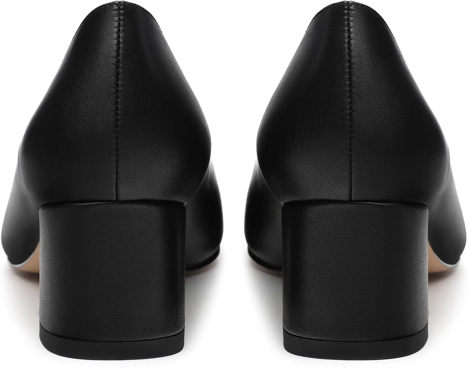 Womens Round Closed Toe Low Heels Fashion Slip On Comfort Solid Matte Pumps