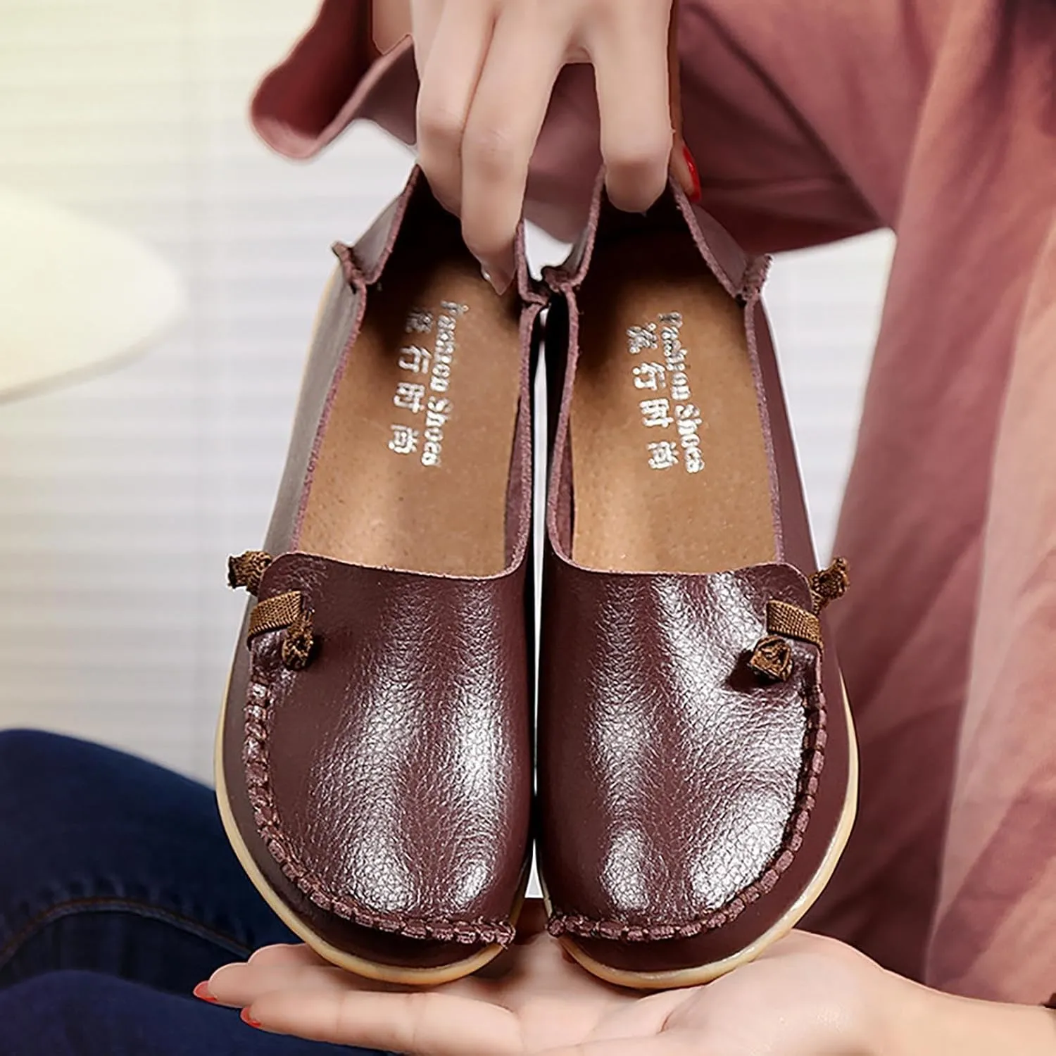 Womens Shoes Dressy Casual Sneakers for Men Wide Width Men's Loafers & Slip-Ons Cover Heel Round Toe Christmas Tennis Shoes for Women Slip on Non Slip Low Top Casual