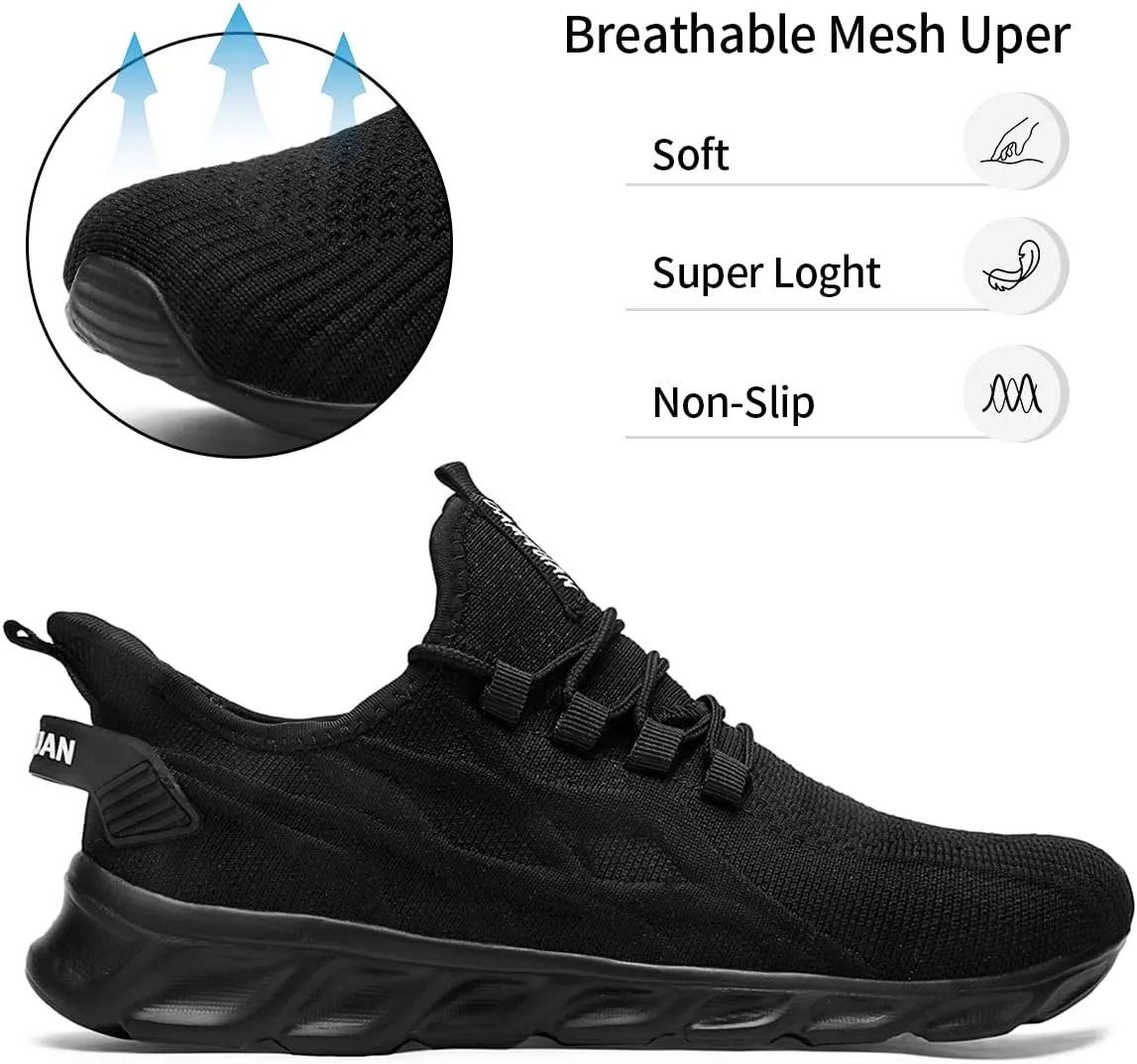 Womens Slip On Sneakers Tennis Shoes Running Sport Workout Walking Fashion Casual