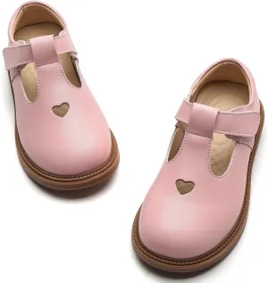 WUIWUIYU Girls Princess Oxfords Halloween Shoes T-Strap Casual Walking School Uniform Dress Mary Jane Flats