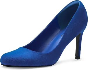 ZURIN Women's Round Toe Stiletto Heels Closed Toe Heels Comfortable Dress Pumps Shoes for Wedding Work Office Business 3 inch